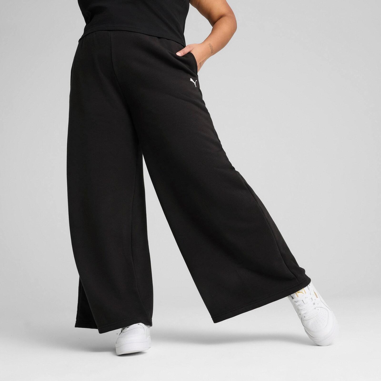 Spodnie damskie Puma Wardrobe Ess Relaxed Wide Leg Sweatpants 5/7