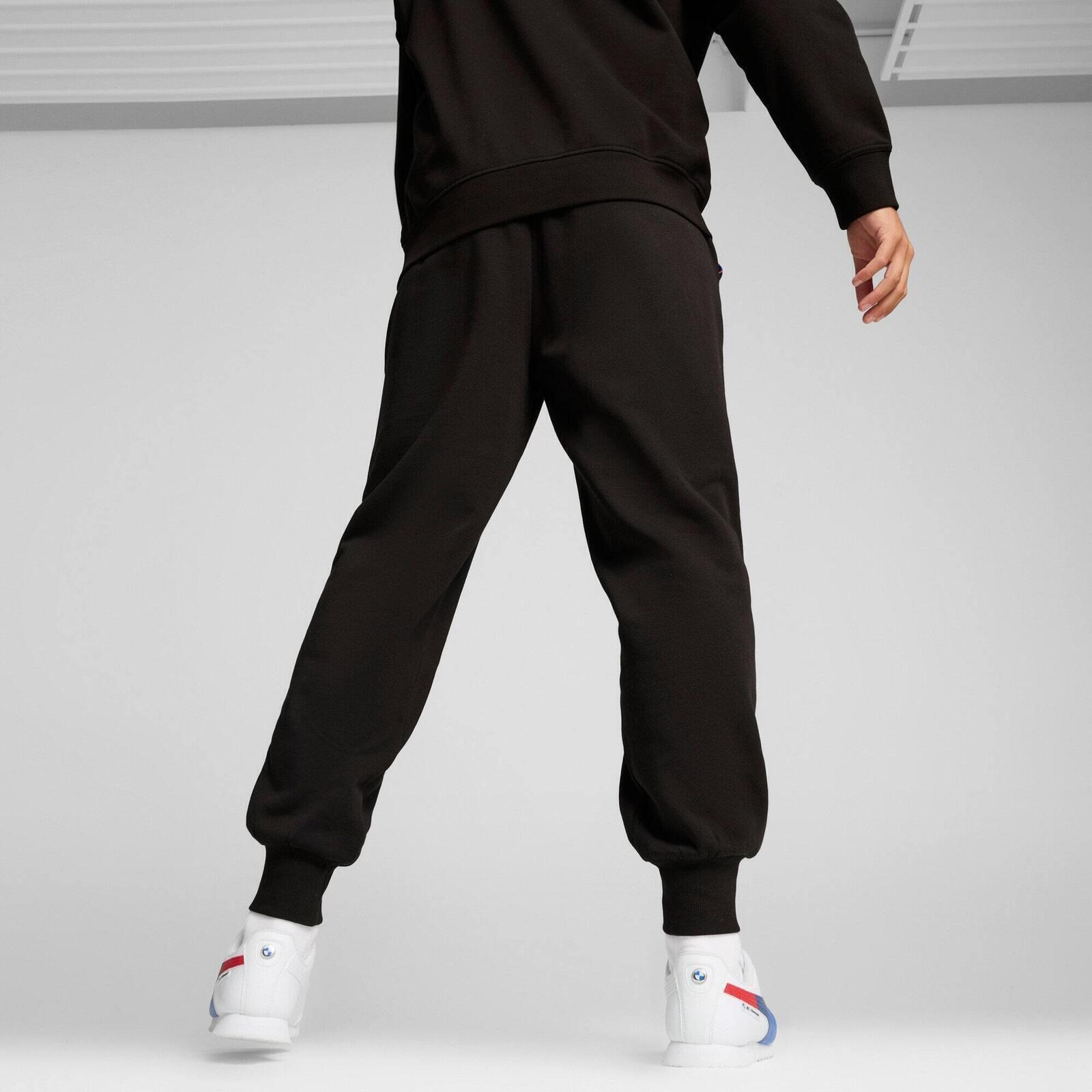 Pantaloni Puma Bmw Mms Ess Pants Fleece, Nero, Uomini 2/7