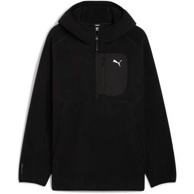 Kap puma tech half zip hoodie, zwart, mannen