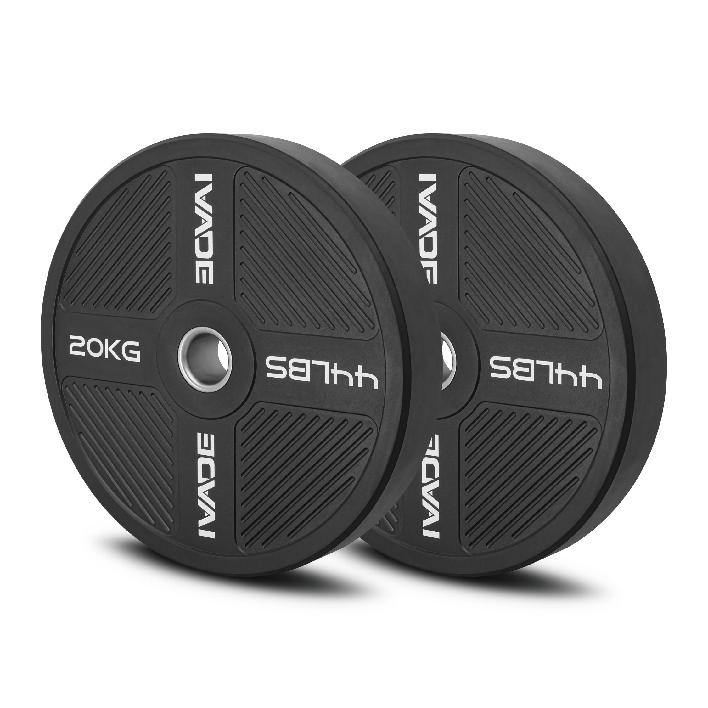 20KG x2 Bumper Plates (2-Inch Hole) Model MD1056 - IRONTEC
