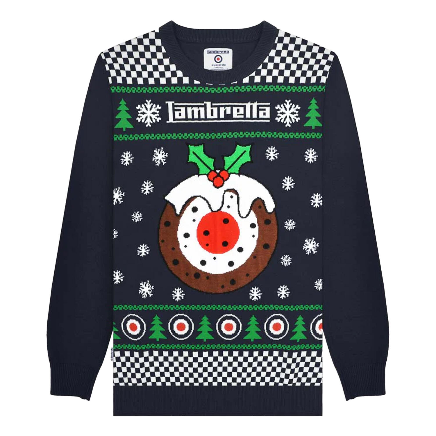 Lambretta Mens AW25 Target Christmas Jumper