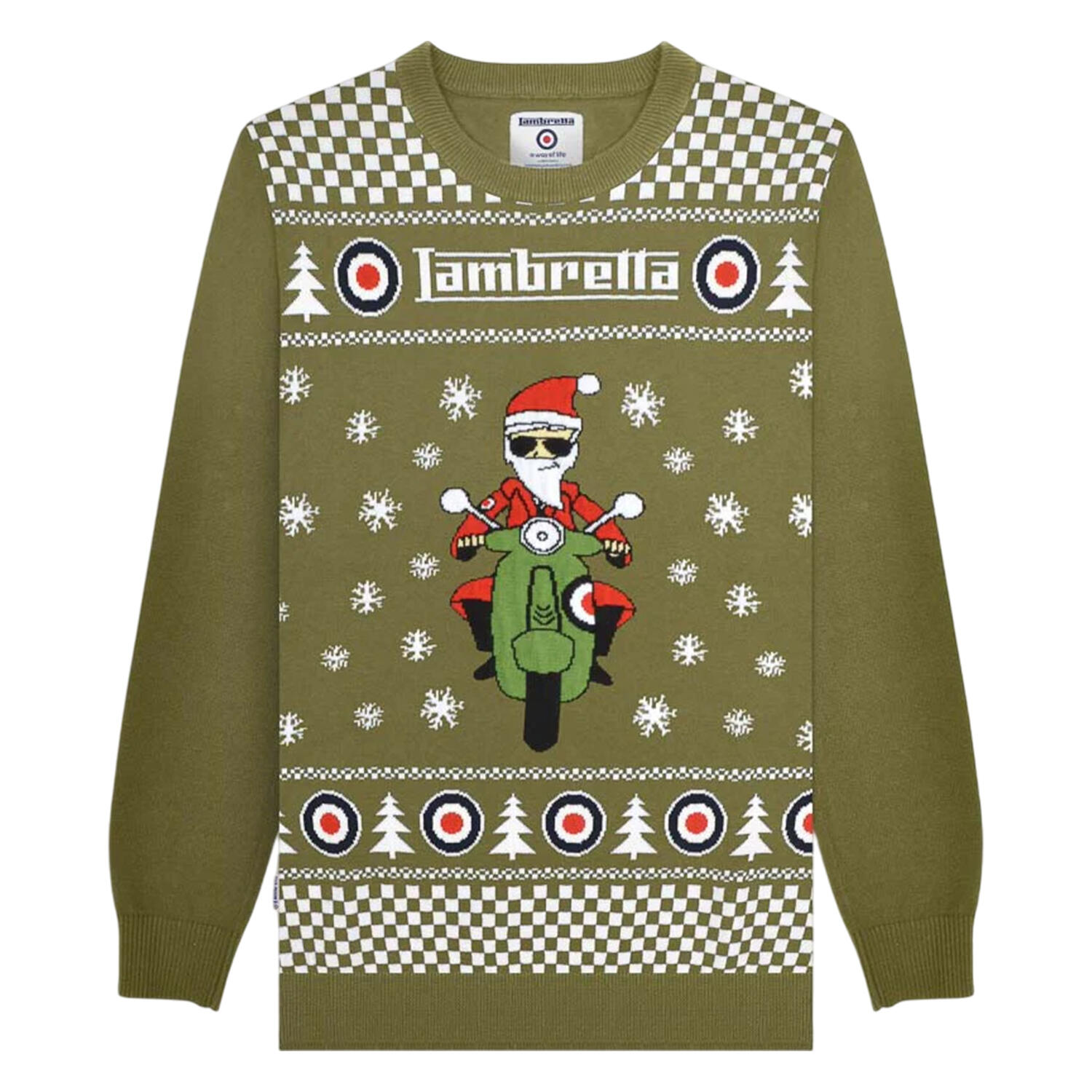 Lambretta Mens AW25 Scooter Christmas Jumper