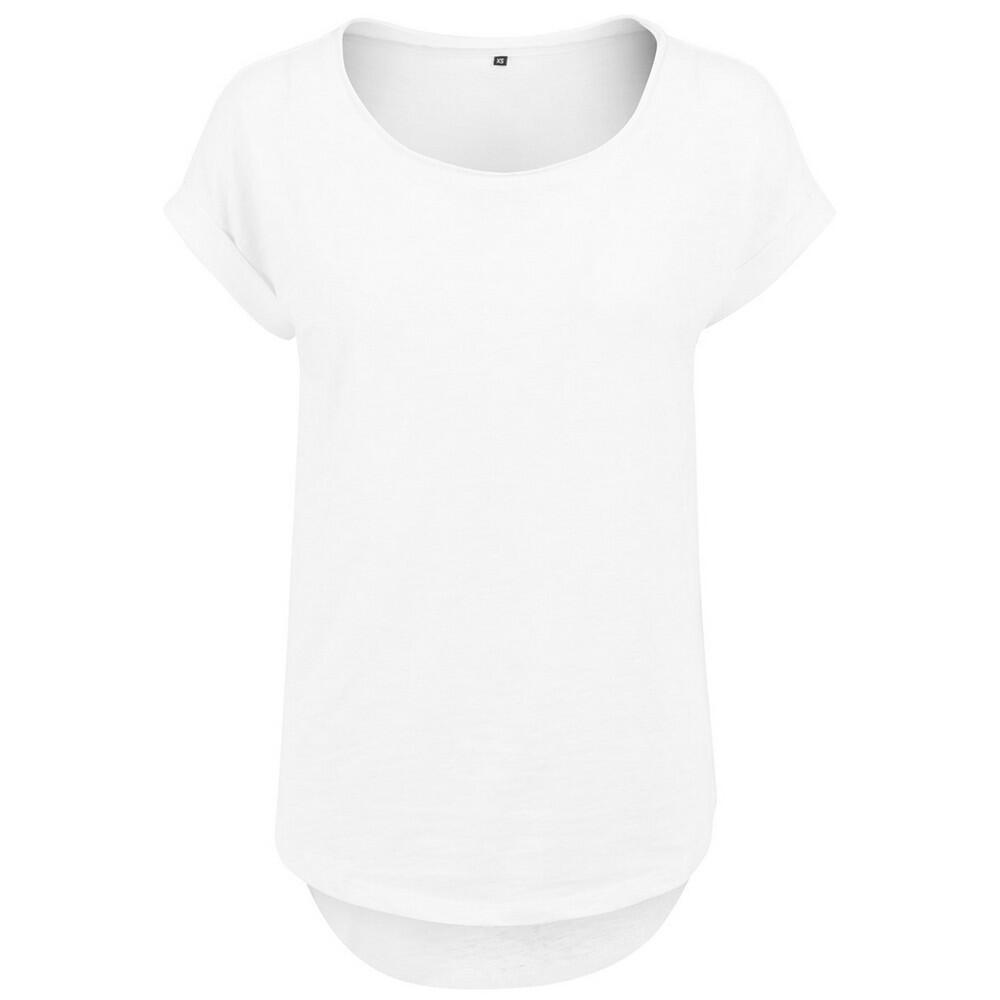 Build Your Brand Womens/Ladies Slub Long T-Shirt