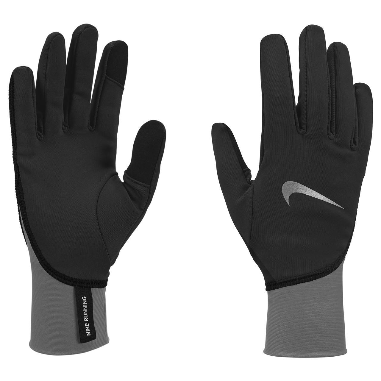 NIKE Womens/Ladies Pacer Midweight Running Gloves (Black)