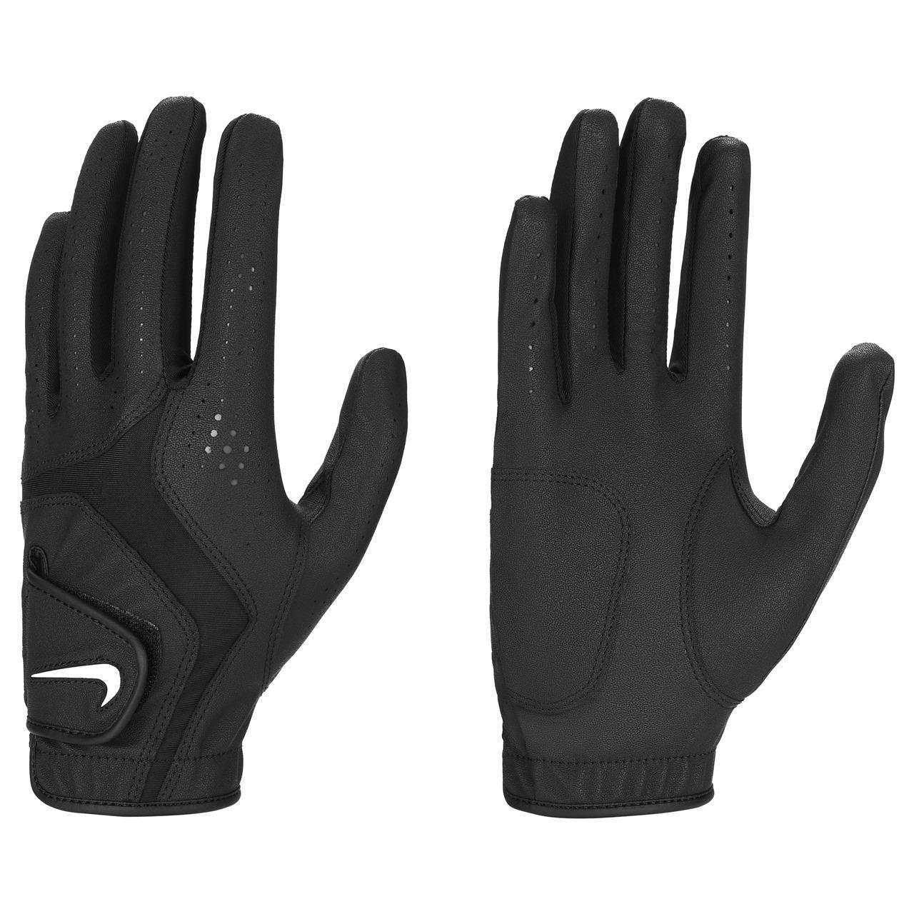 NIKE Mens Dura Feel X Golf Gloves (Black)
