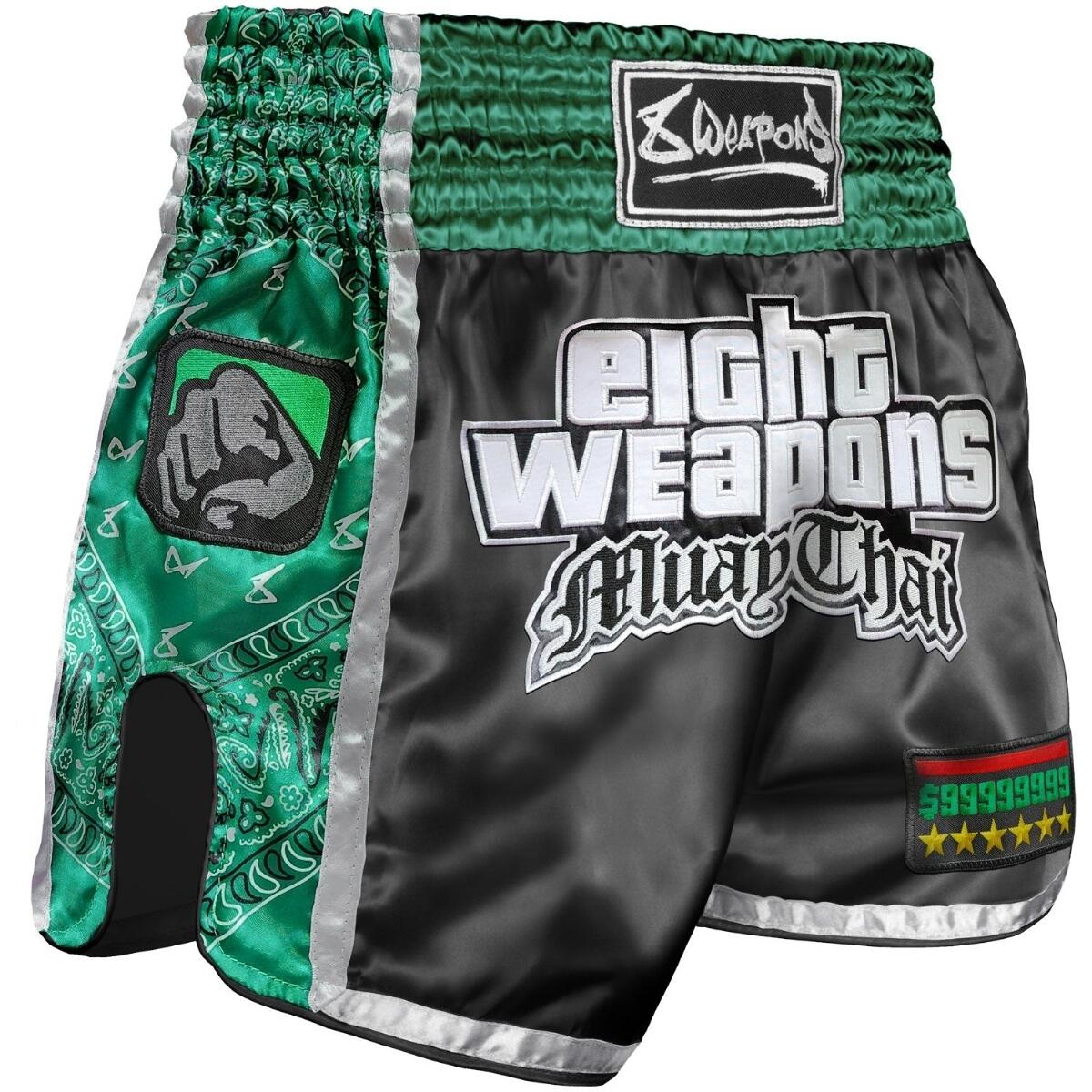 8 WEAPONS 8 WEAPONS Pantaloncini Muay Thai West Coast Verde XL