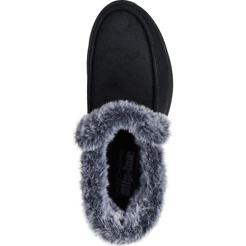 Ghete femei Skechers Glacial Ultra - Cozy Getaway, Negru