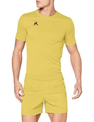 Short d'entraînement rugby homme Le Coq Sportif, Original Jaune, Taille L