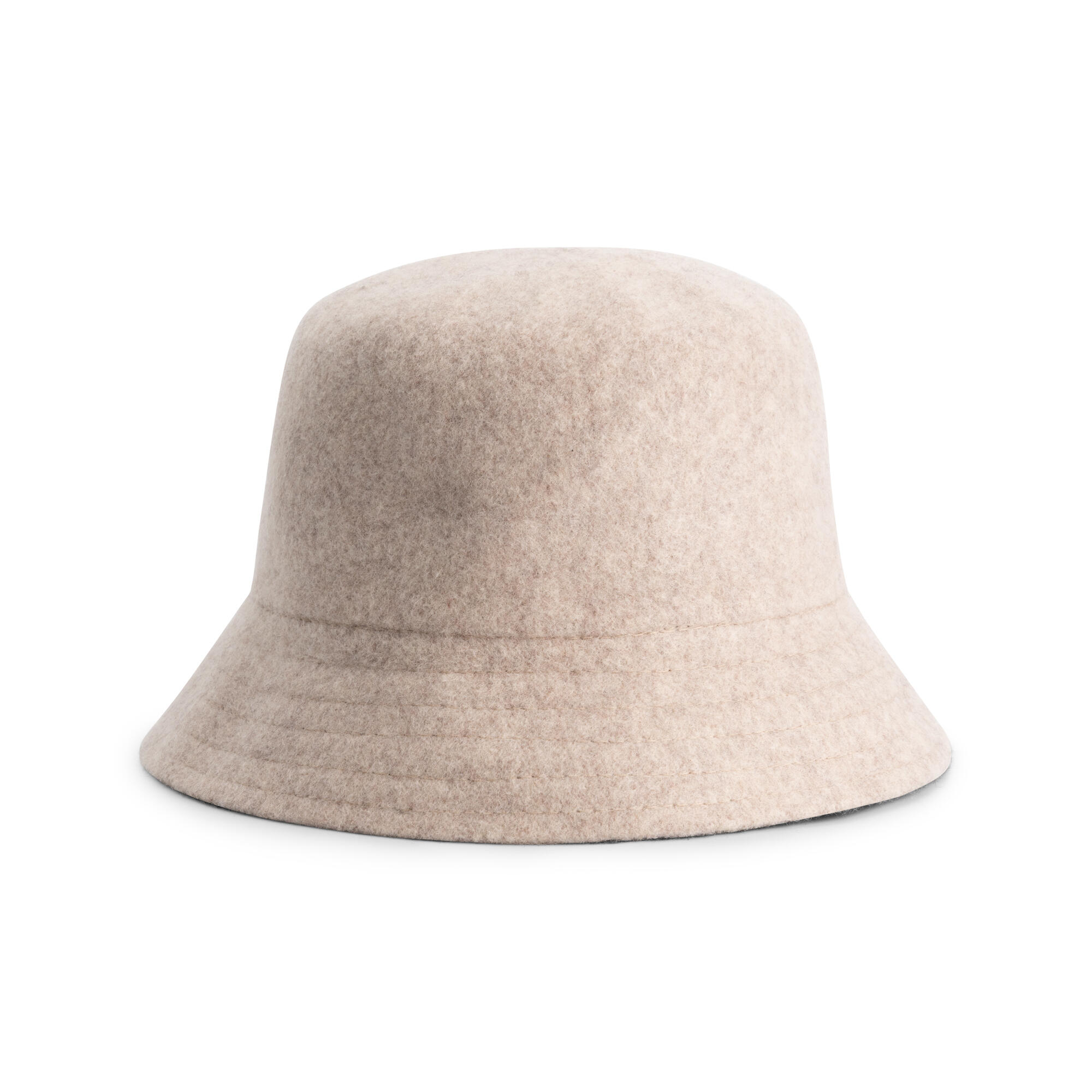 Mignon Dames - Bucket Hat - Wolmix - Zand 2/4