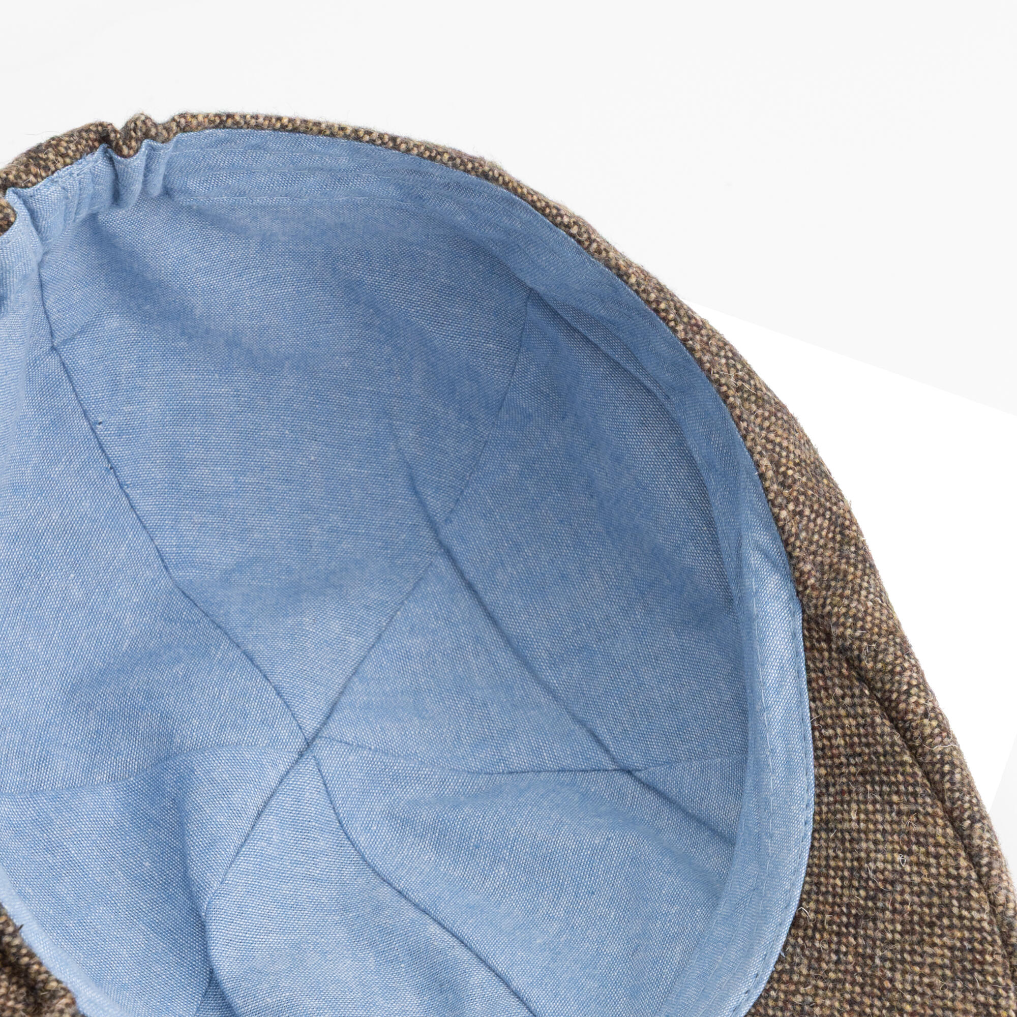 Thorpoint Hommes - Casquette plate - Mélange de laine - Marron 3/4