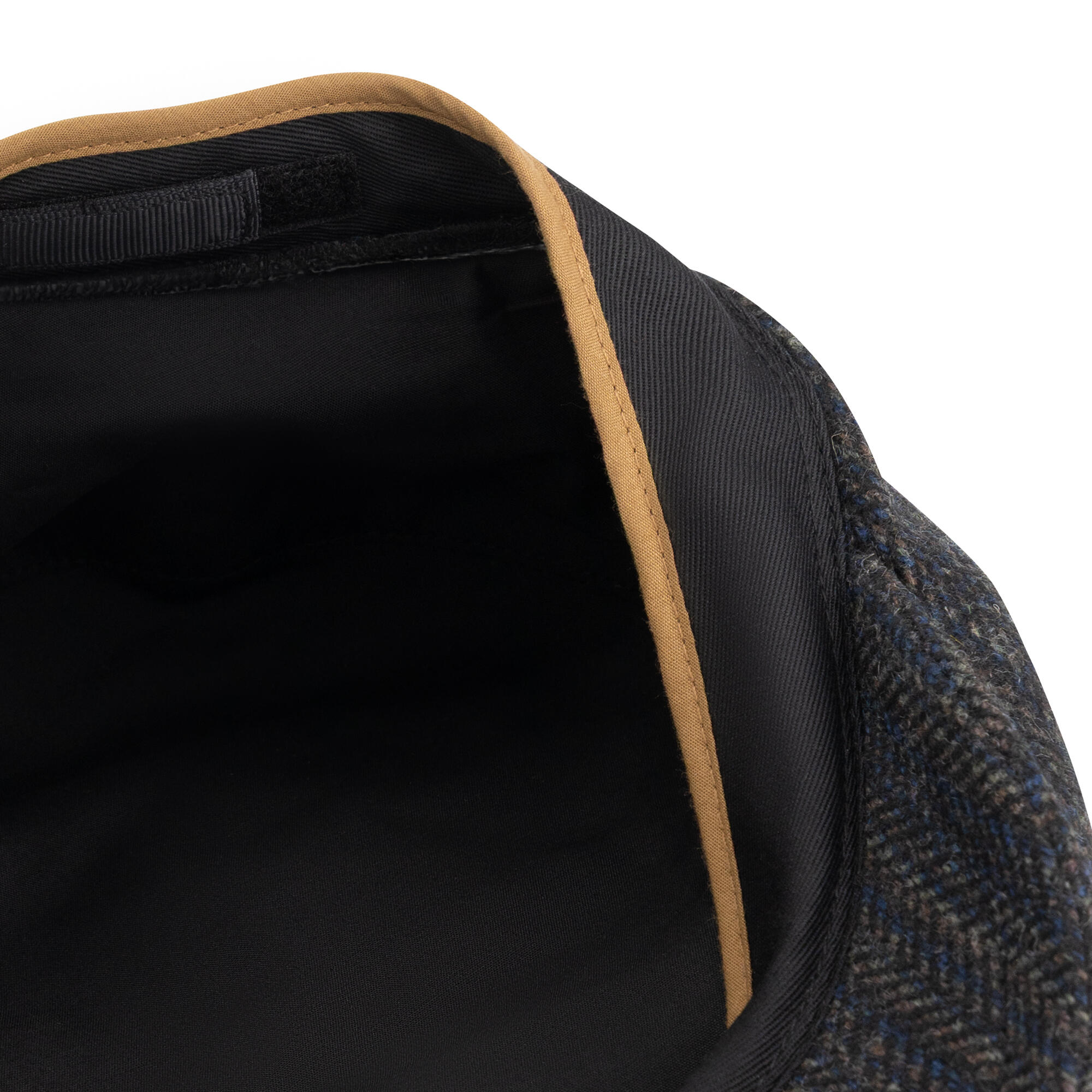 Wem Hommes - Casquette plate - Mélange de laine - Noir 3/4