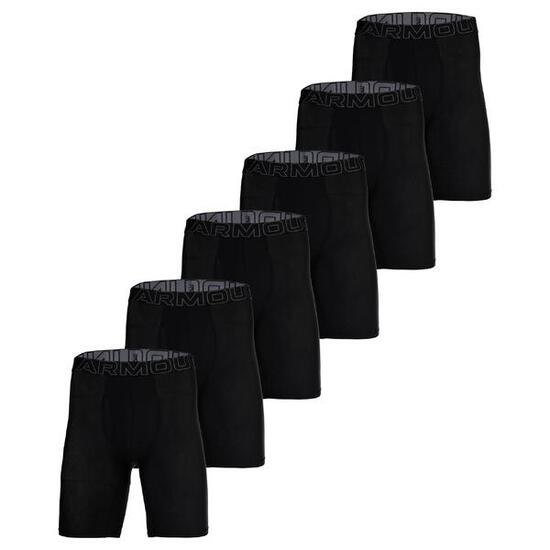 Boxershort Herren 6er Pack Figurbetont-UA PERFORMANCE TECH MESH -SOLID 9 IN 6PK