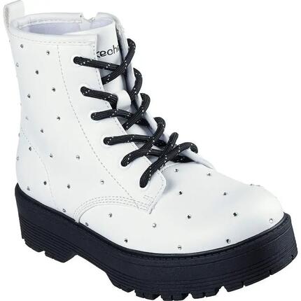 Stiefel Skechers Gravlen Hi - Jewel Strut, Weiß, Kinder
