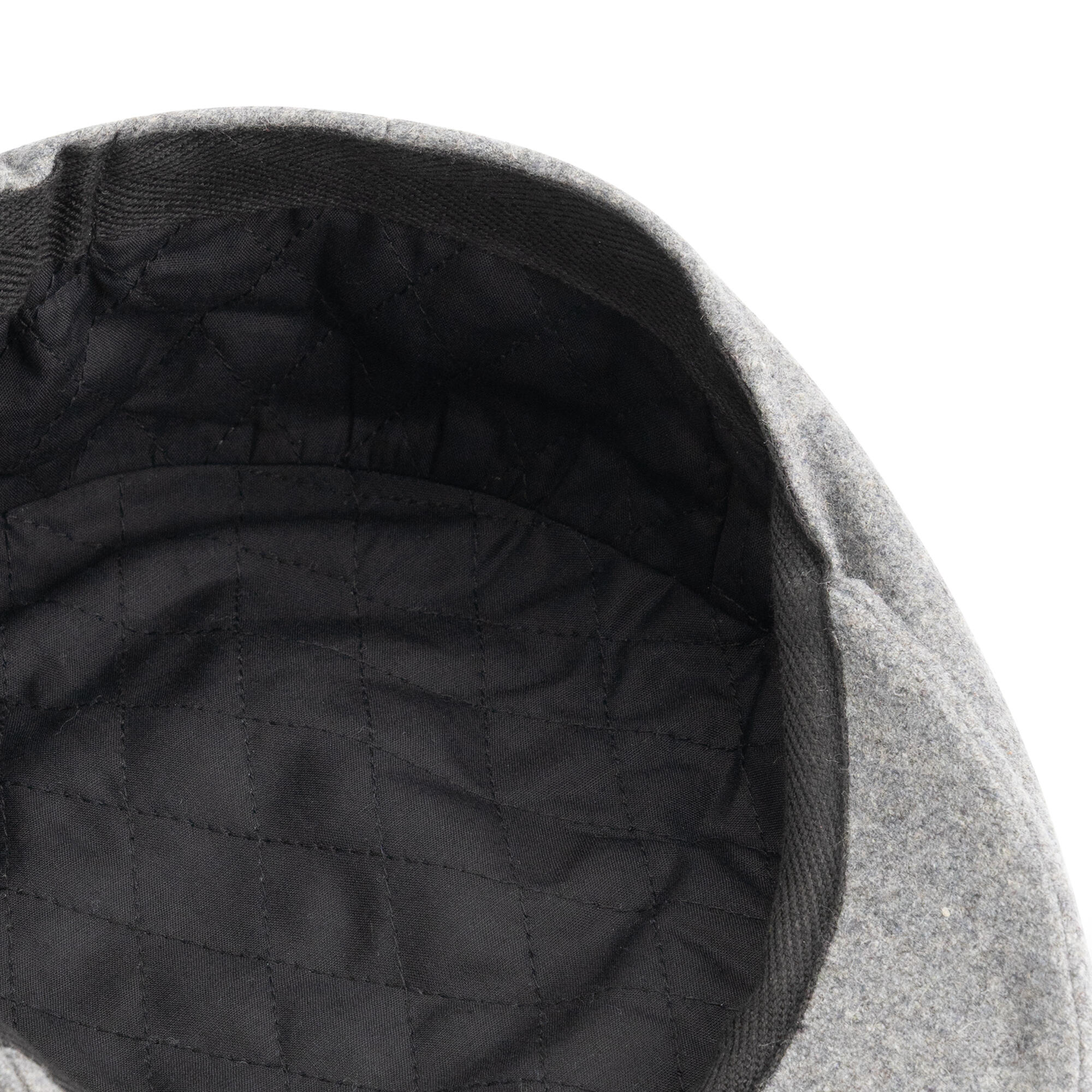 Tod Hommes - Casquette plate - Mélange de laine - Gris 3/4