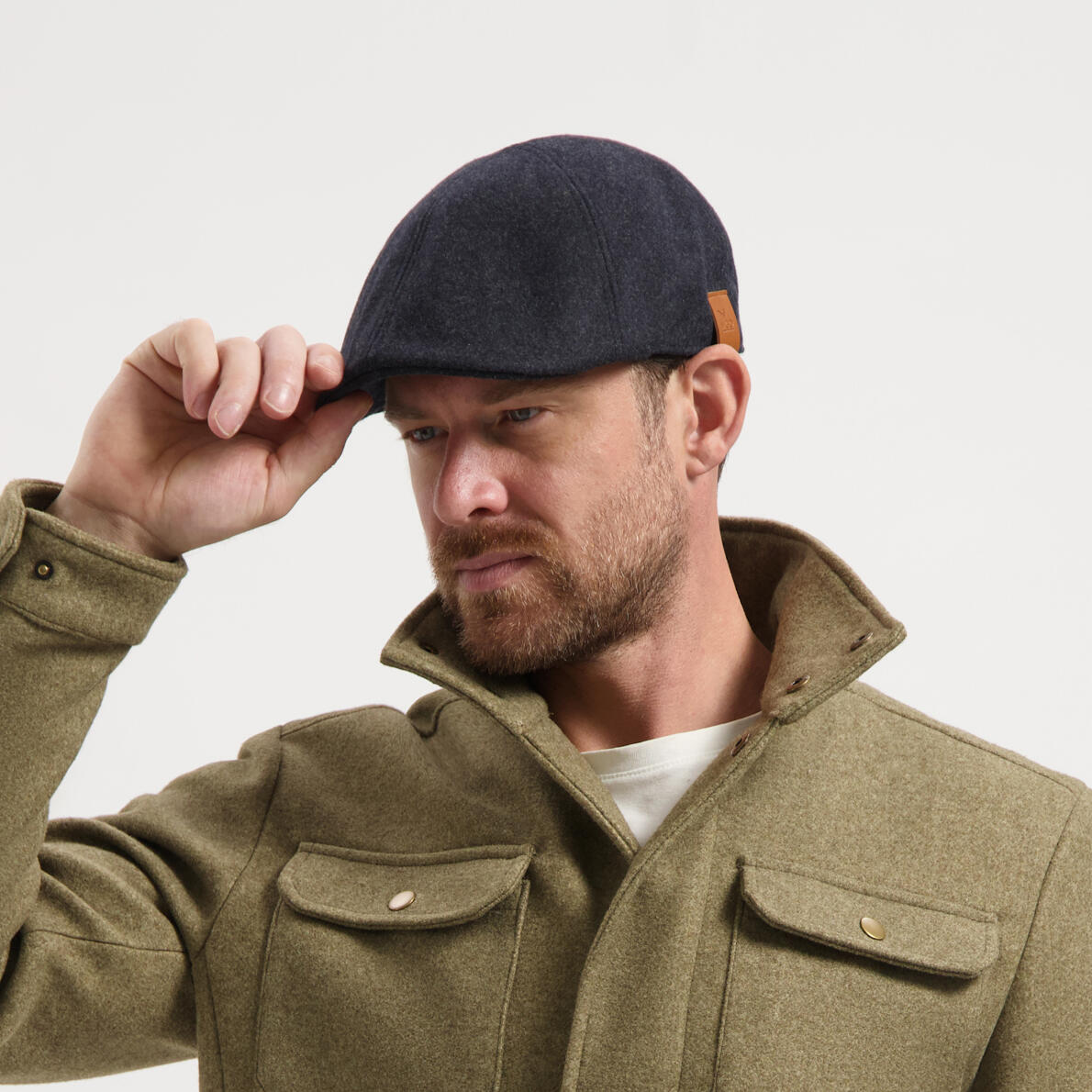 Thorne Heren - Flatcap - Wolmix - Navy 4/4