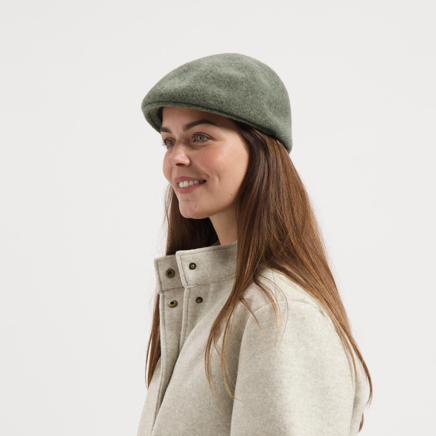 Milton Damen – Flatcap – Wollmischung – Grün 4/4