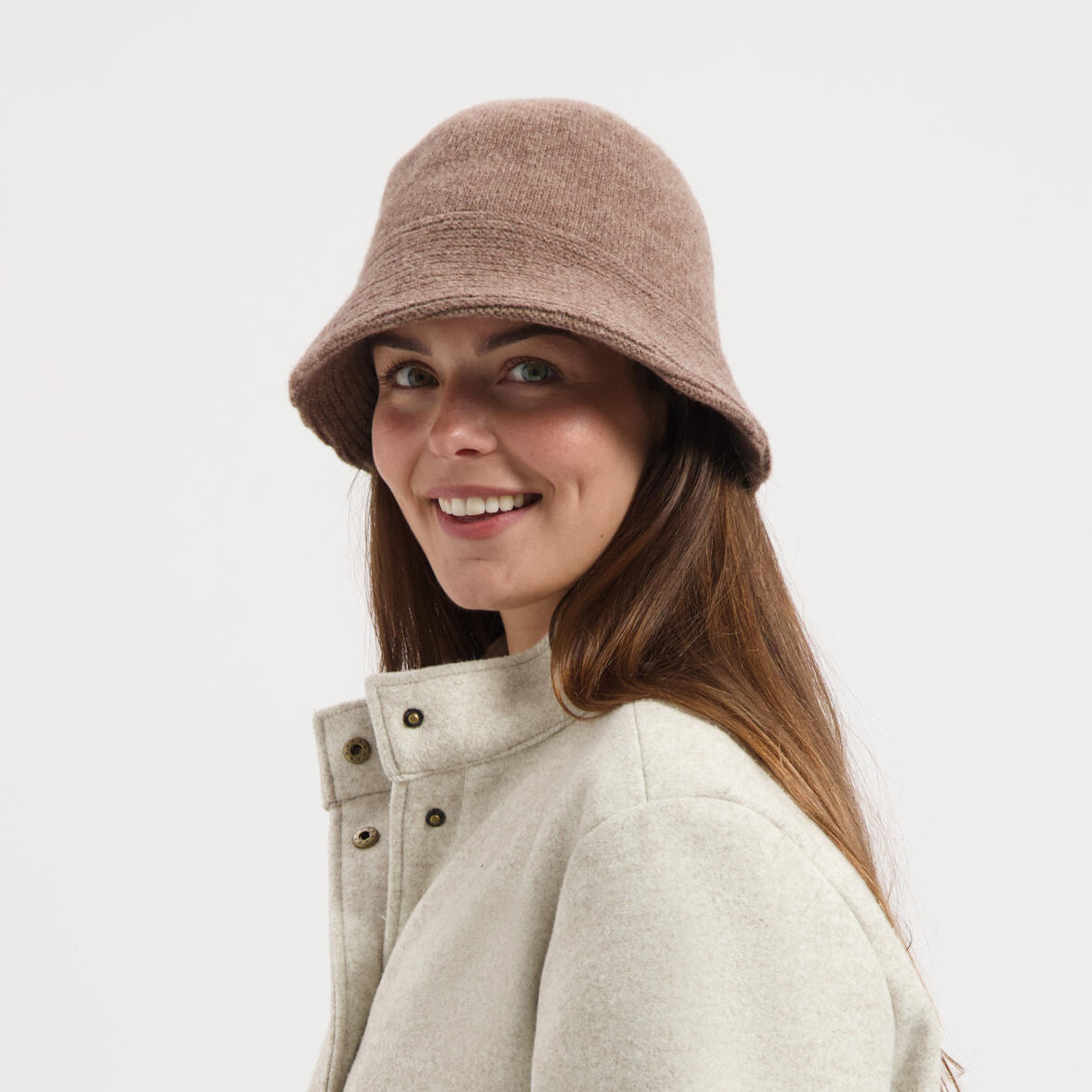 Mary Damen – Bucket Hat – Wollmischung – Braun 4/4
