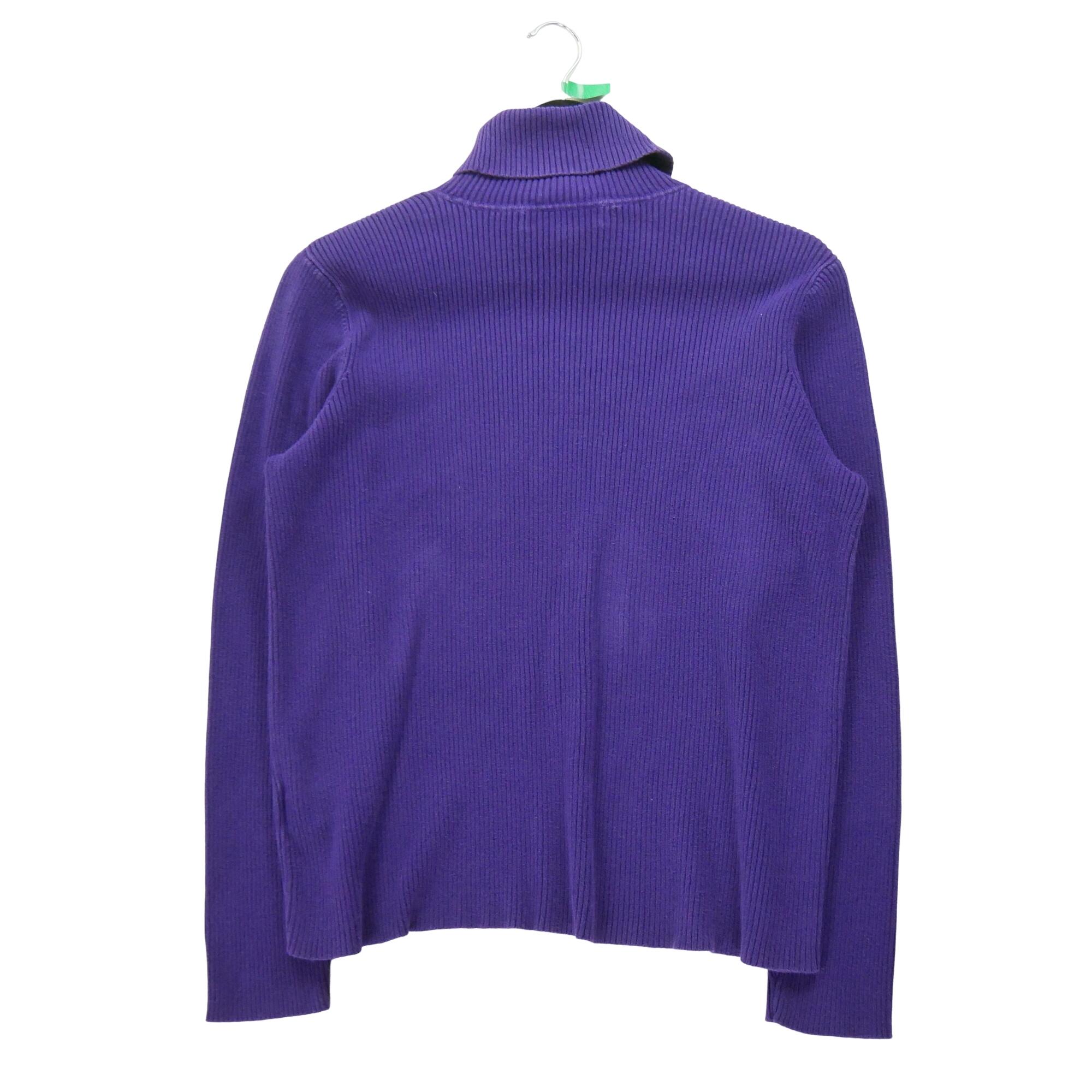 Reconditionné - Pull Femme col roulé Violet - Très Bon État 2/5
