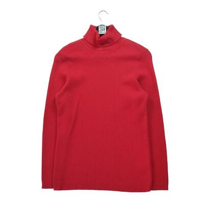 Second life - Damen Rollkragen Roter Pullover - Wie neu