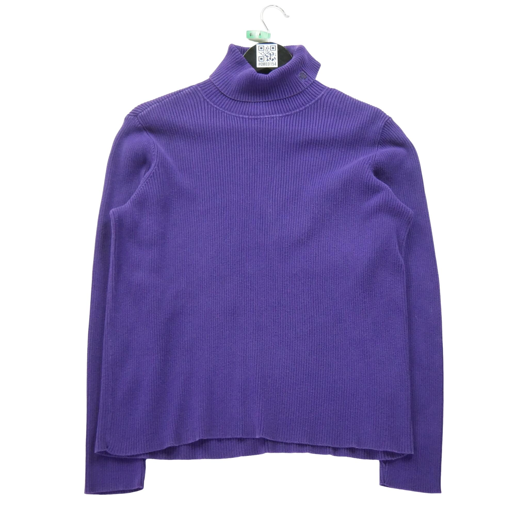 RALPH LAUREN Reconditionné - Pull Femme col roulé Violet - Très Bon État