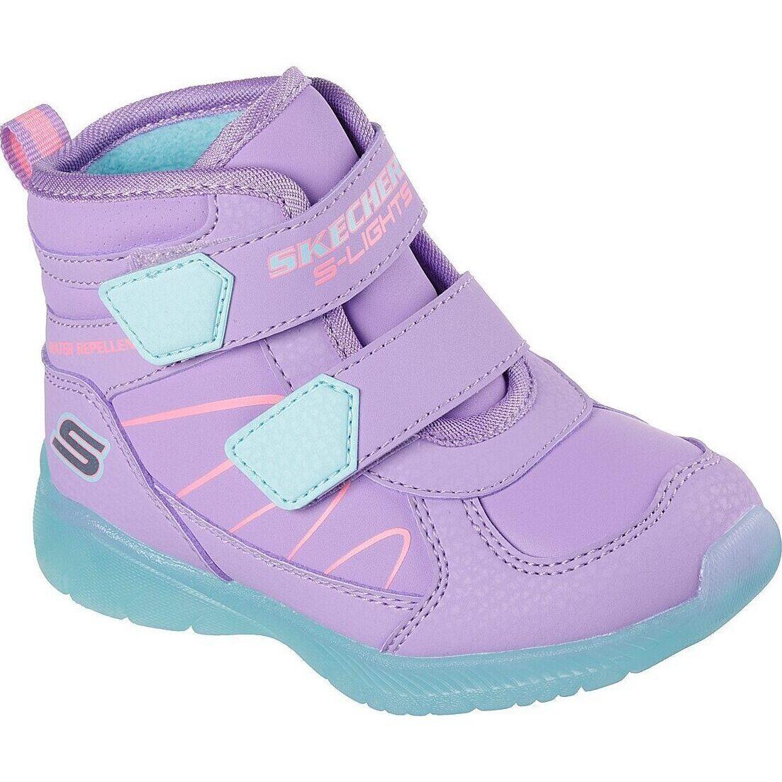 Botas Skechers Illumi-brights - Polar Steppe, Roxo, Crianças 1/5