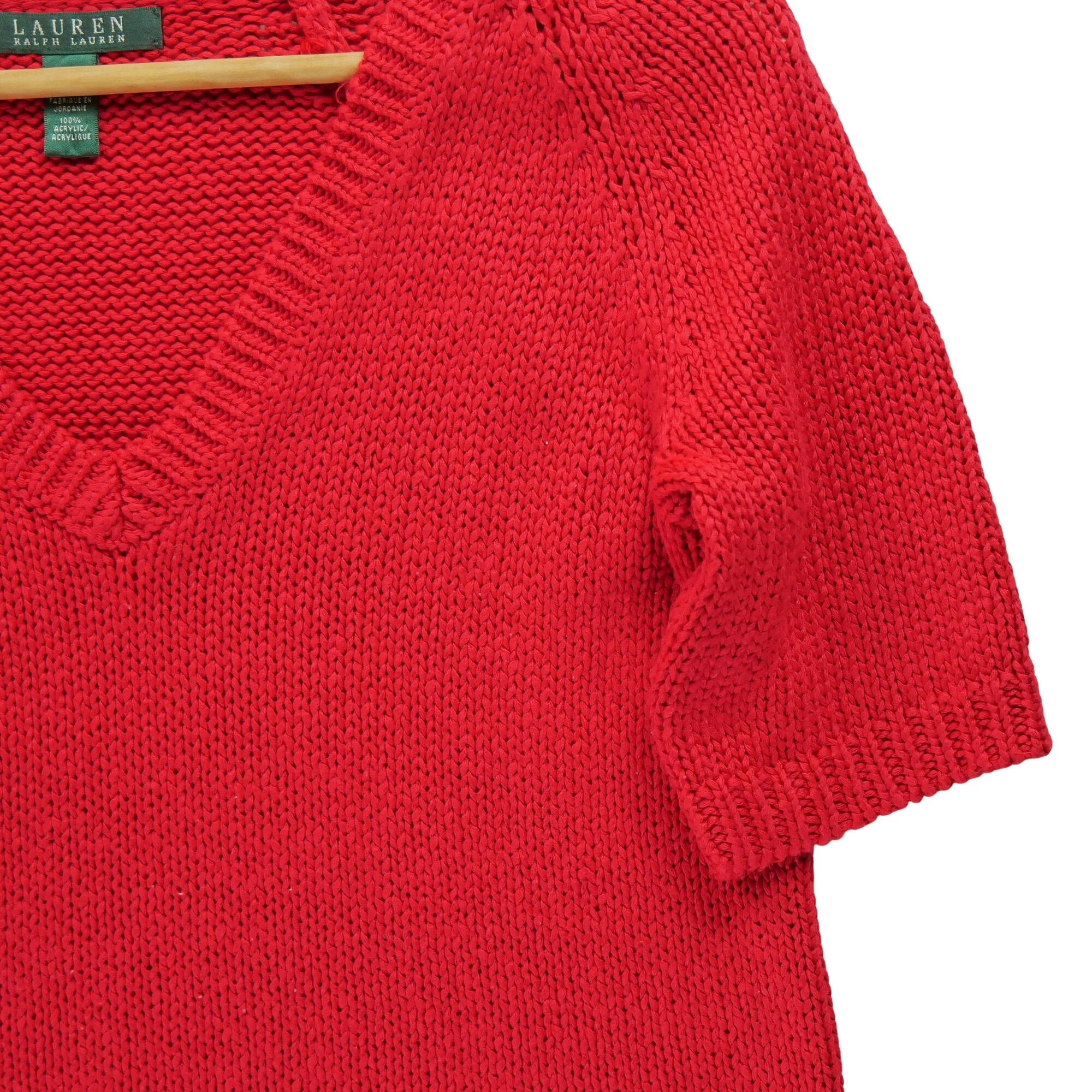 Reconditionné - Pull Femme Rouge - Très Bon État 3/5