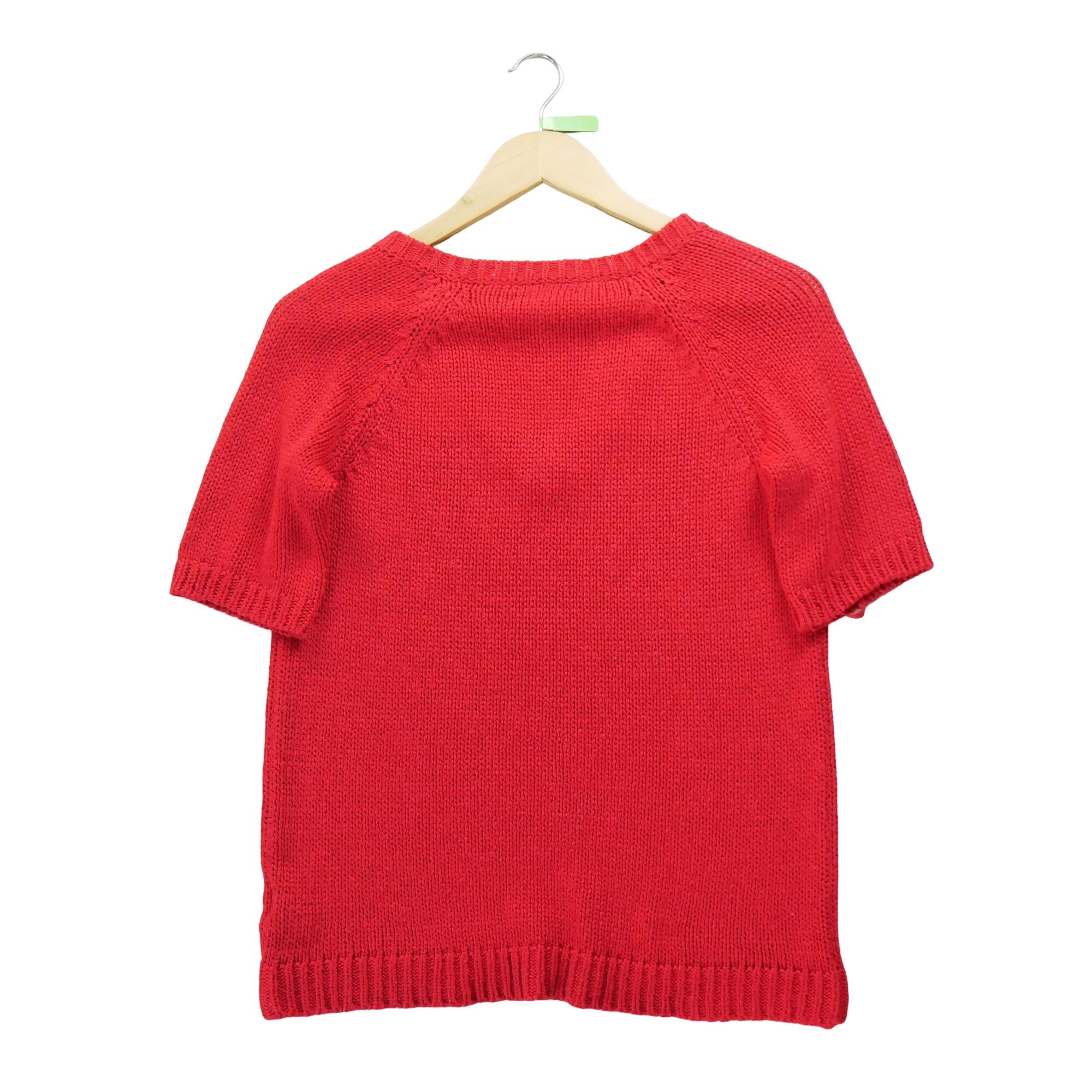 Reconditionné - Pull Femme Rouge - Très Bon État 2/5