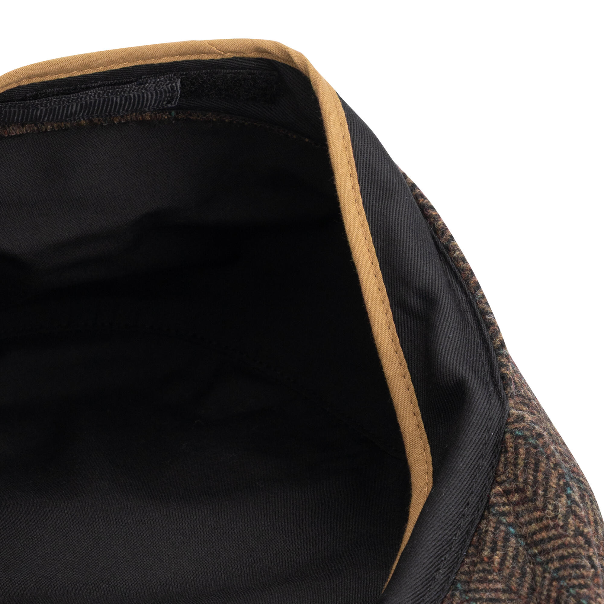Wells Hommes - Casquette - Mélange de laine - Marron 3/4