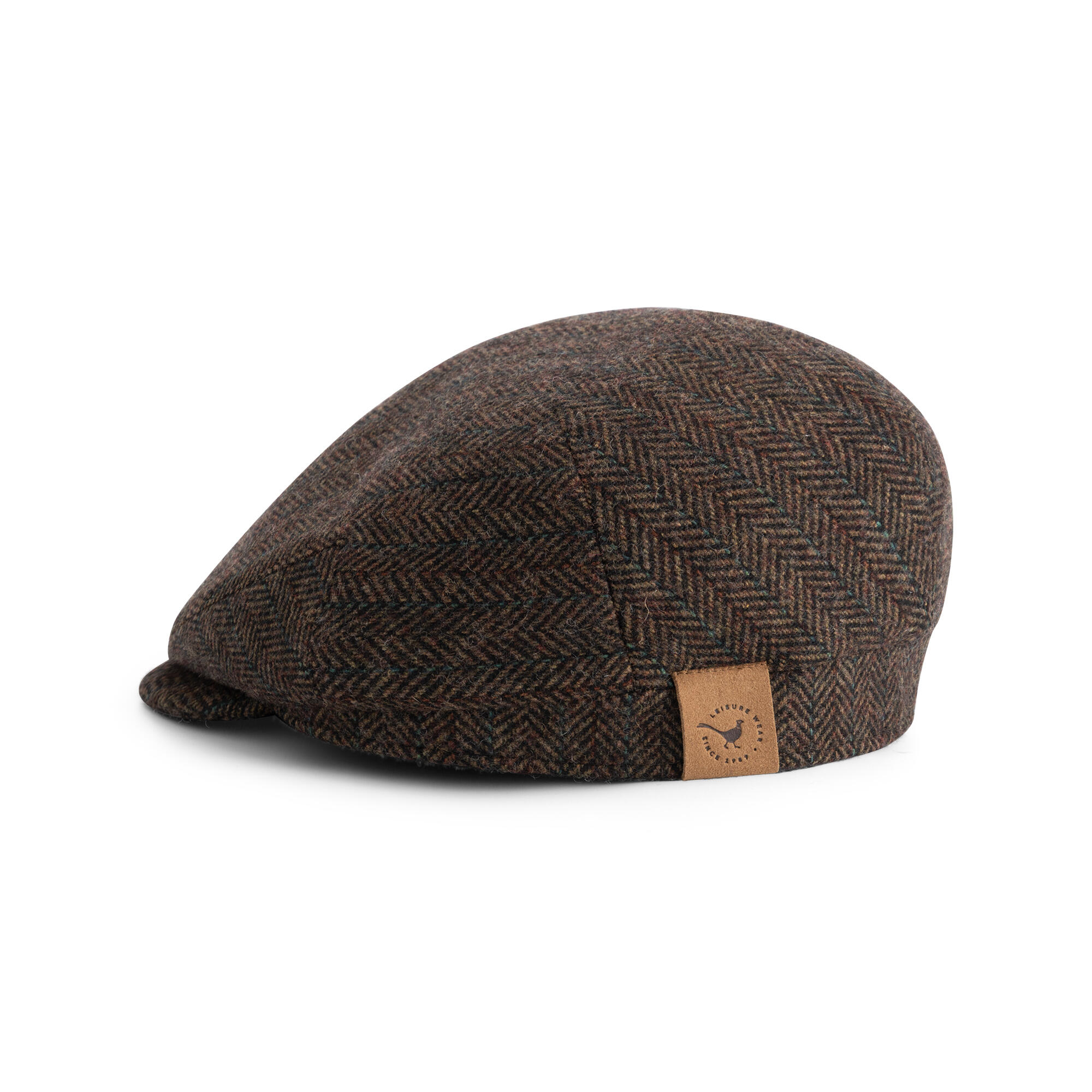 Wells Hommes - Casquette - Mélange de laine - Marron 2/4