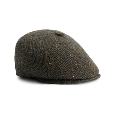 Wooler heren - pet - wol - groen