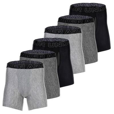 Boxershort Herren 6er Pack Figurbetont-UA PERFORMANCE TECH - SOLID 6 IN 6PK