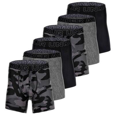 Boxershort Herren 6er Pack Figurbetont-UA PERFORMANCE TECH - PRINT 6 IN 6PK