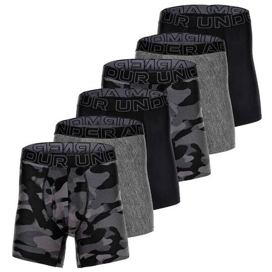 Boxershort Herren 6er Pack Figurbetont-UA PERFORMANCE TECH - PRINT 6 IN 6PK