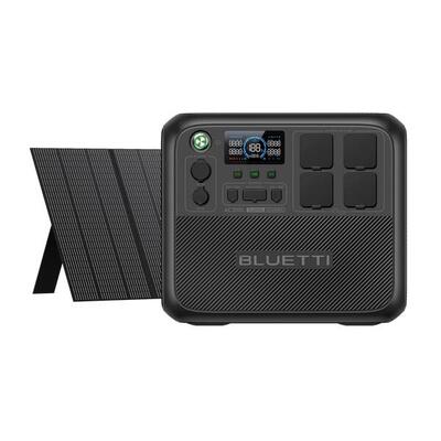 BLUETTI AC200L+PV350 2048Wh Solargenerator 2400W AC-Steckdosen für Camping