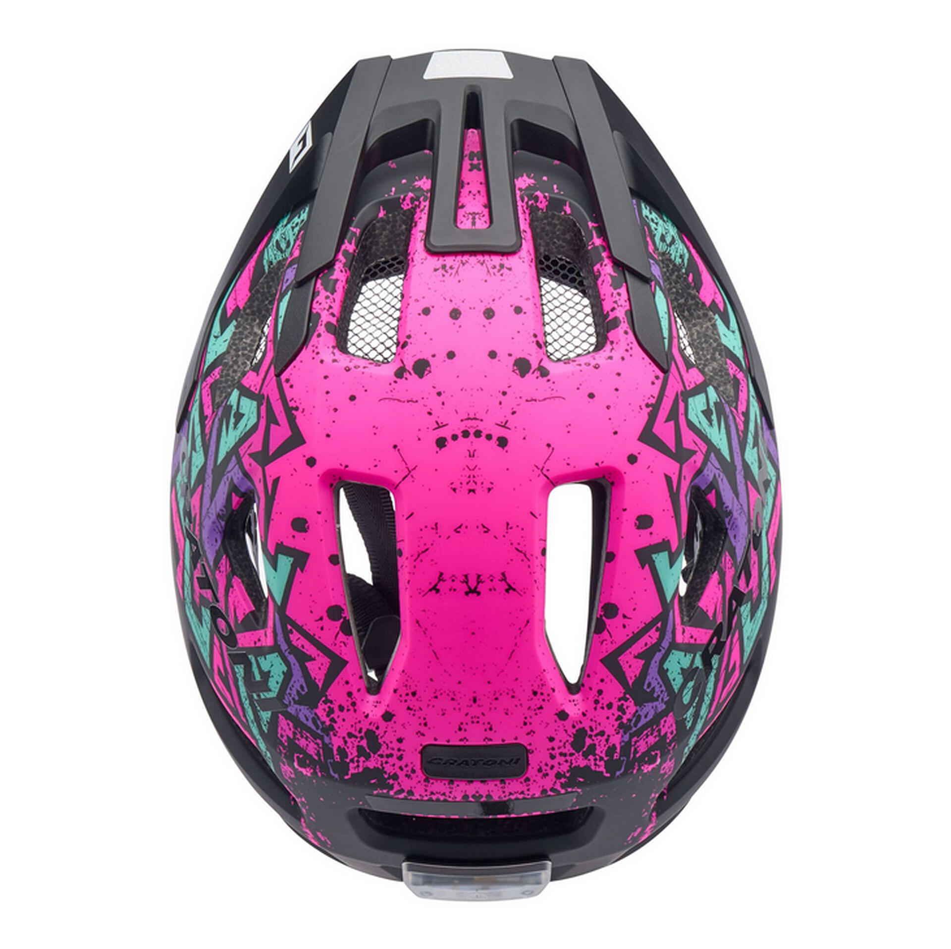 Casco da bicicletta Maxster Pro, rosa shocking opaco 2/4