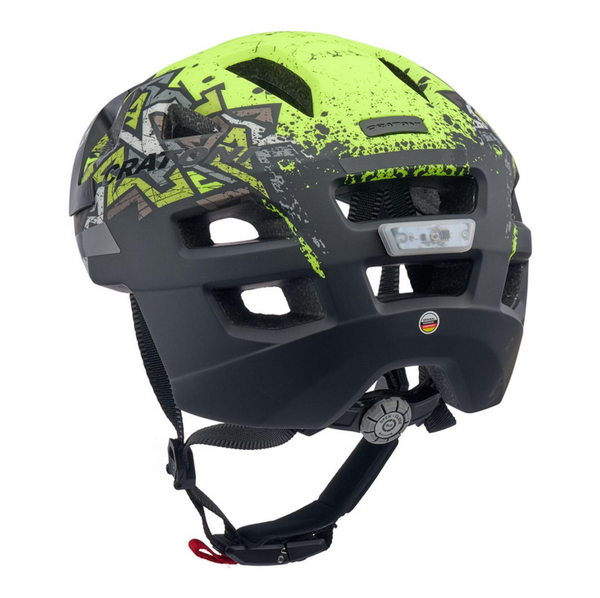 Casco da bicicletta Maxster Pro, giallo neon opaco 4/4