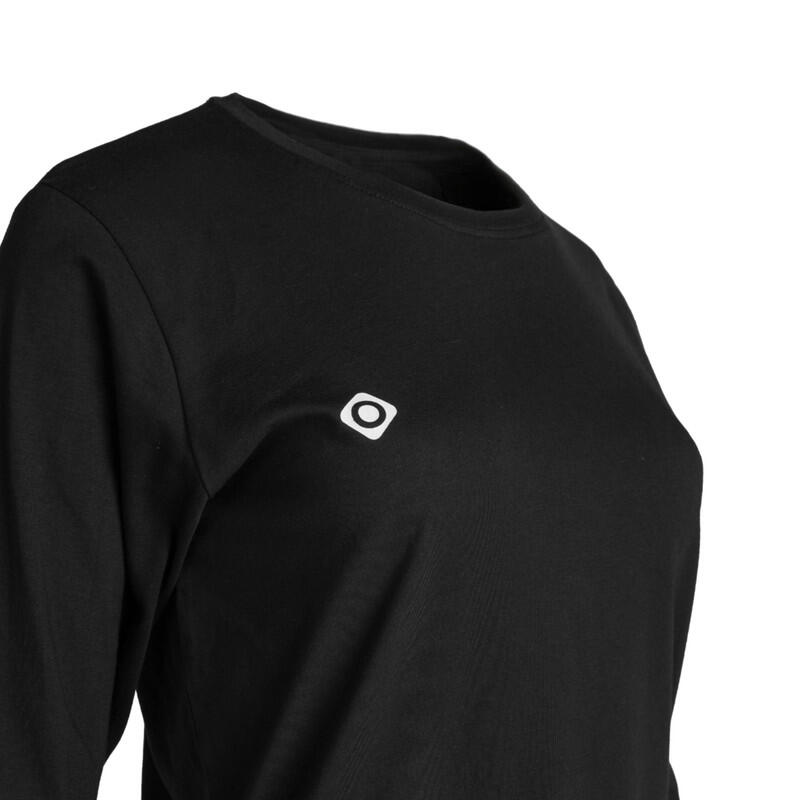 T-shirt à manches longues pour femmes BRIANES, col rond et style décontracté 3/4