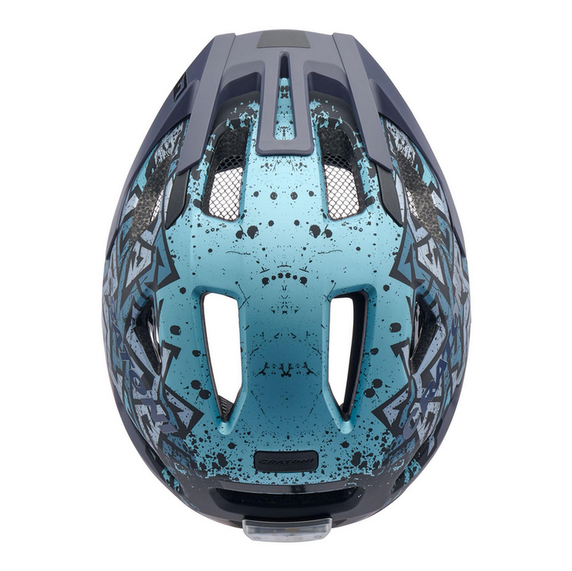 Casco da bicicletta Maxster Pro, blu selvaggio opaco 3/4