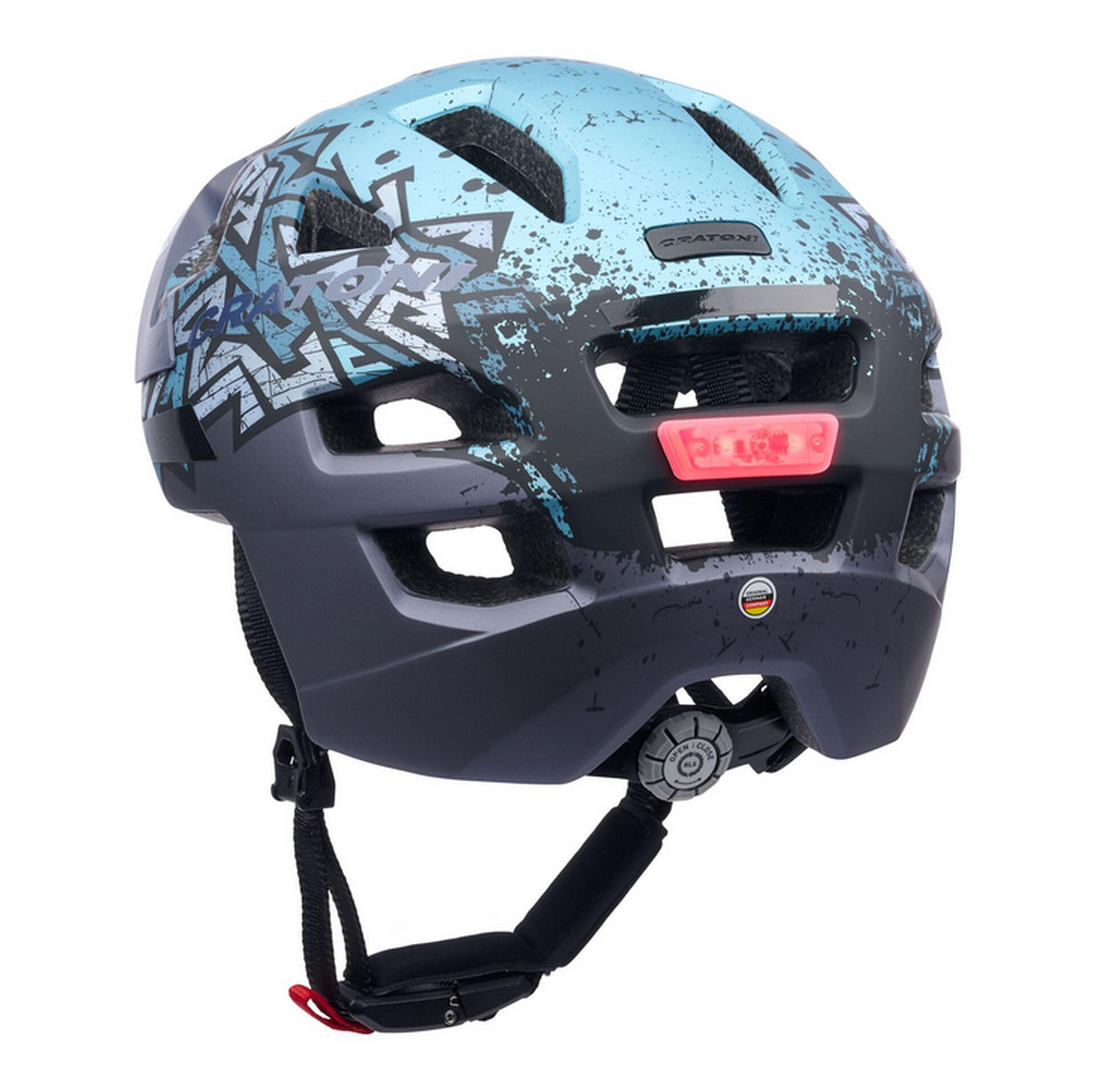 Casco da bicicletta Maxster Pro, blu selvaggio opaco 2/4