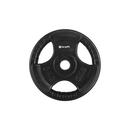 Piatto pesi IVOL - Pesi per manubri - 1x 5 kg - 30 mm - Gomma