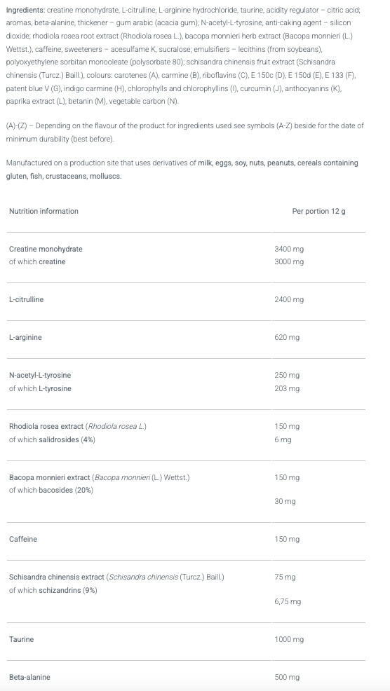 Preworkout - R-weiler Fokus (300g) - Cola 3/3