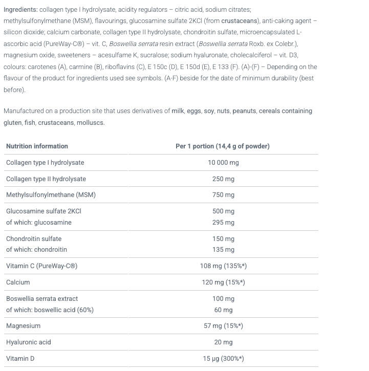 Complexe articulaire - Flex Xplode - Orange 360g 3/4