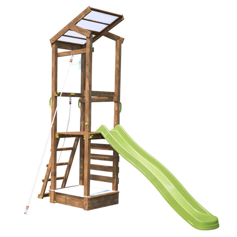 Soulet - Aire De Jeux Avec Mur D'Escalade Et Corde À  Grimper - Happy Rope 120 - Aire De Jeu - Taille Unique - Decathlon