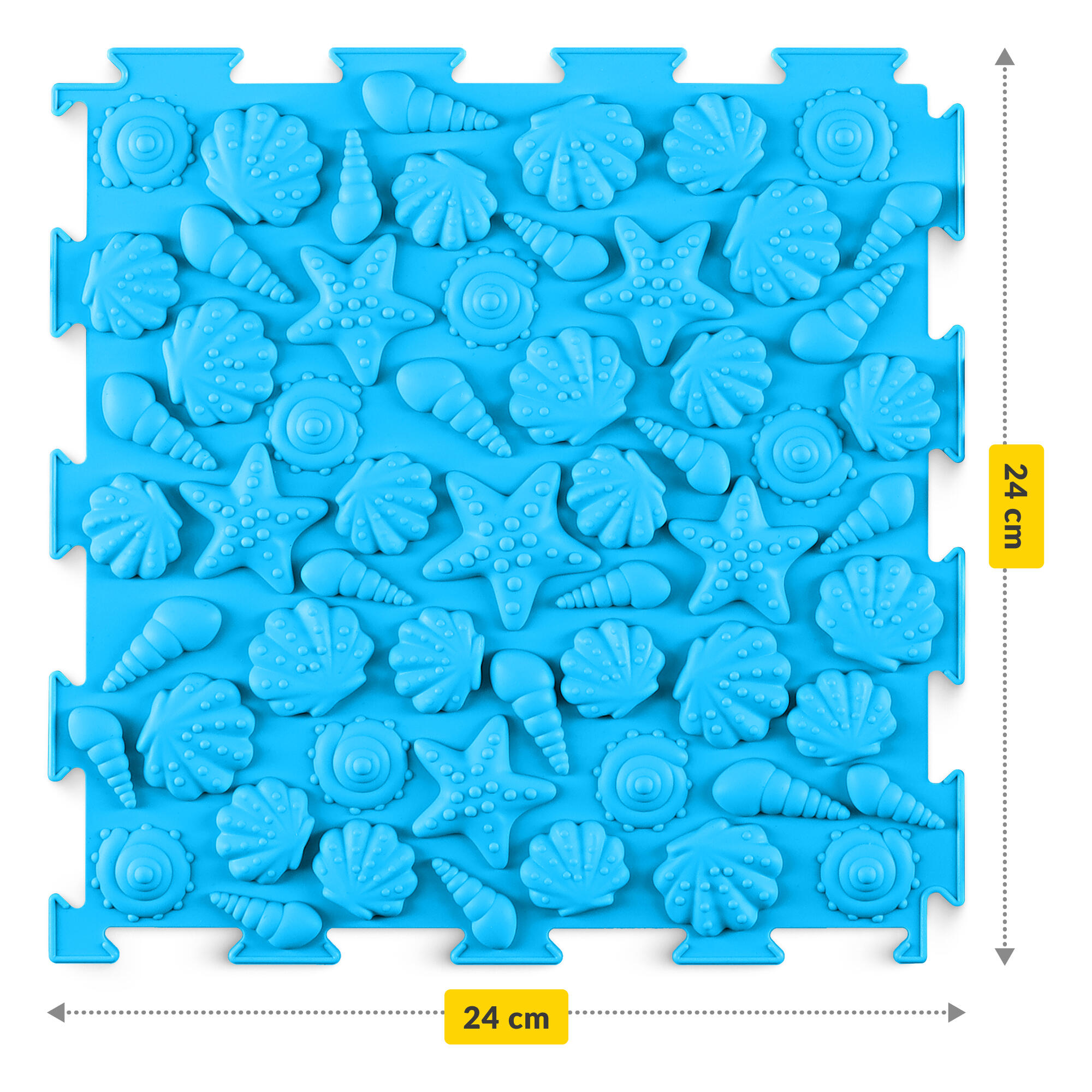 Ortopedyczna mata sensoryczna puzzle dla dzieci 4FIZJO 6 szt.