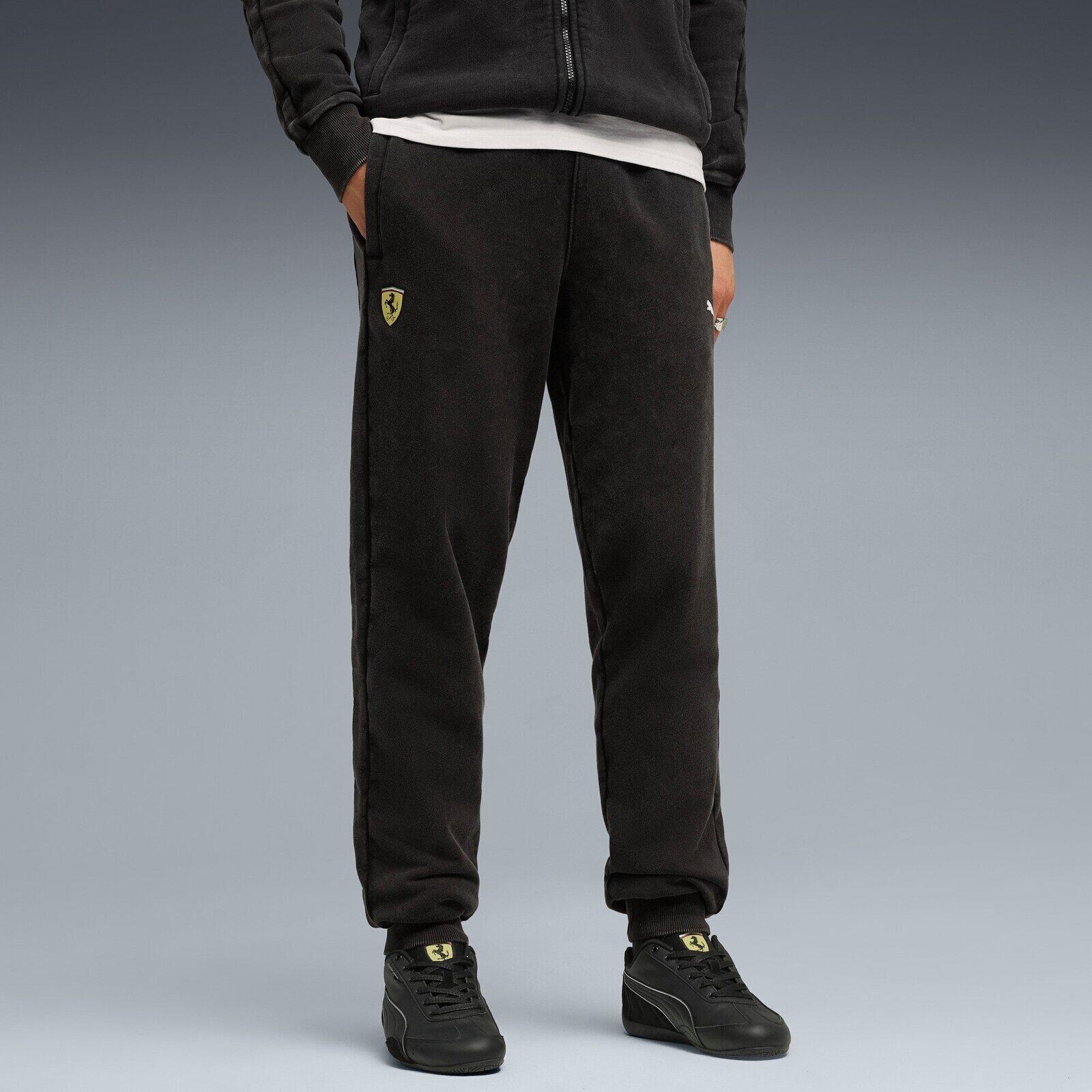 Pantalon Puma Ferrari T7 Pants, Noir, Hommes 3/5