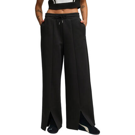 Pantalon Puma Wardrobe Ess Relaxed Pants Dk, Noir, Femmes