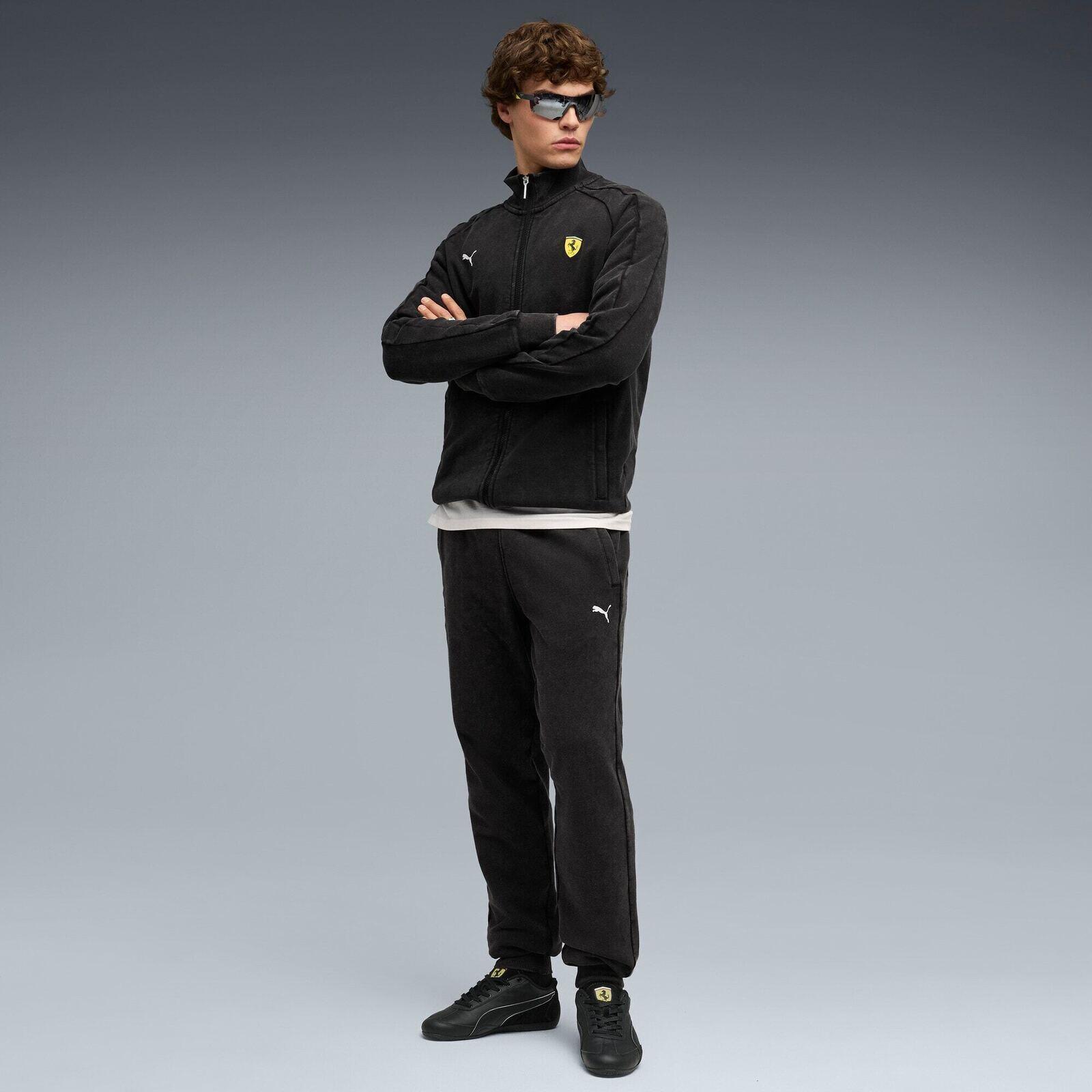 Pantalon Puma Ferrari T7 Pants, Noir, Hommes 4/5