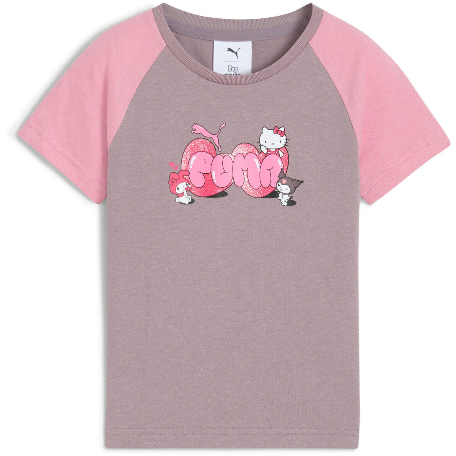 T-shirt Puma X Hello Kitty Friends Slim Tee Pl, Gris, Enfants 5/5
