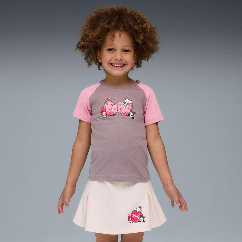 Tricou copii Puma X Hello Kitty Friends Slim Tee Pl, Gri