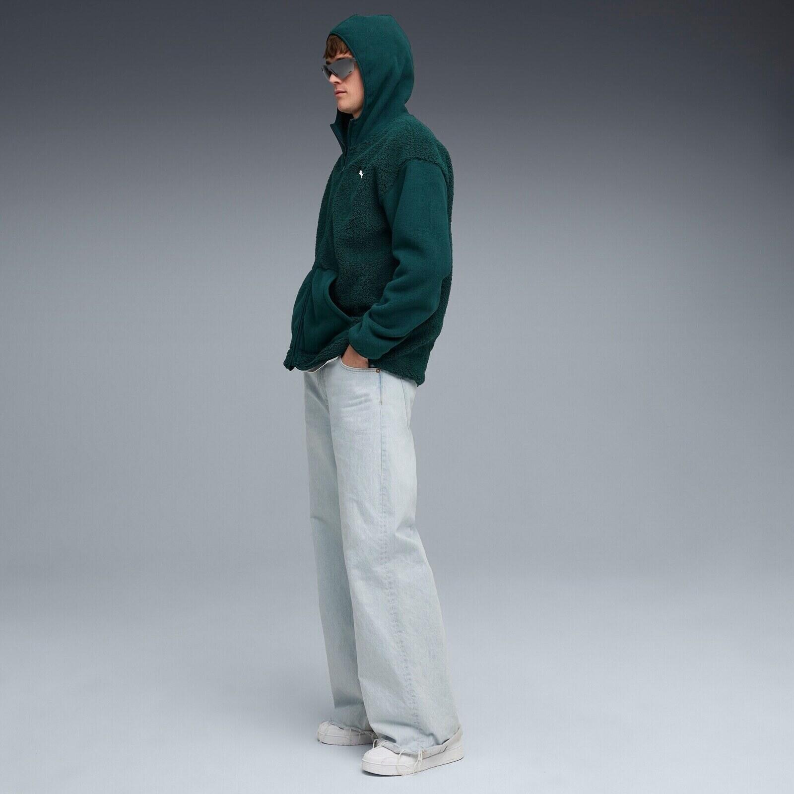 Capot Puma Ess Elevated Relaxed Winterized Full-zip, Vert, Hommes 4/5